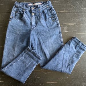 High Waisted Straight Leg Mom Jeans